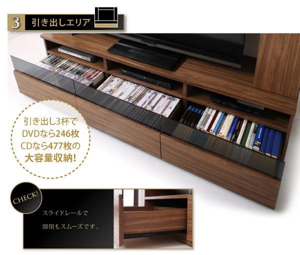 60型対応ハイタイプTVボード 【three score】スリースコア｜激安