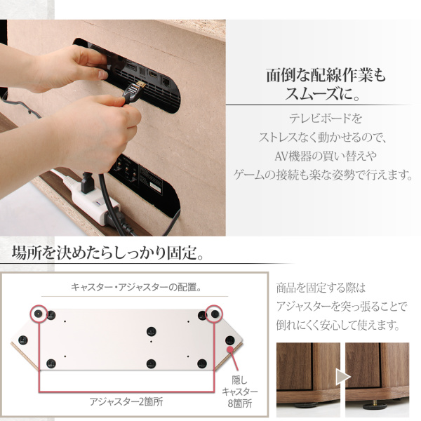面倒な配線作業もスムーズに