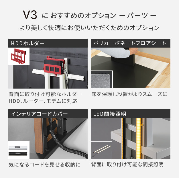 V3におすすめのオプション[パーツ]