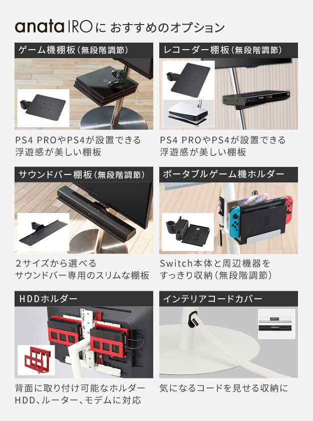 anataIROにおすすめのオプション