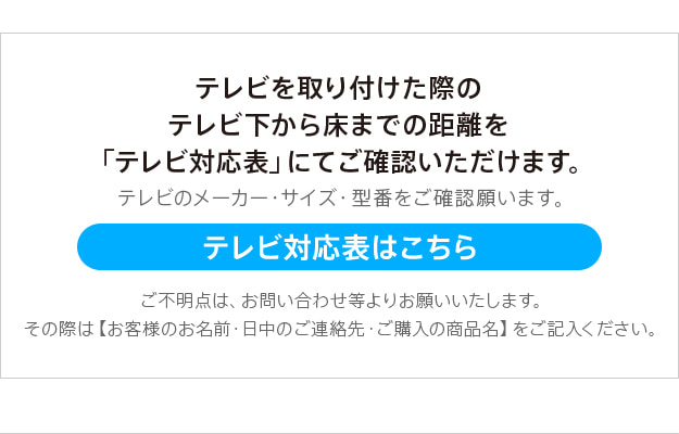 テレビ対応チェック