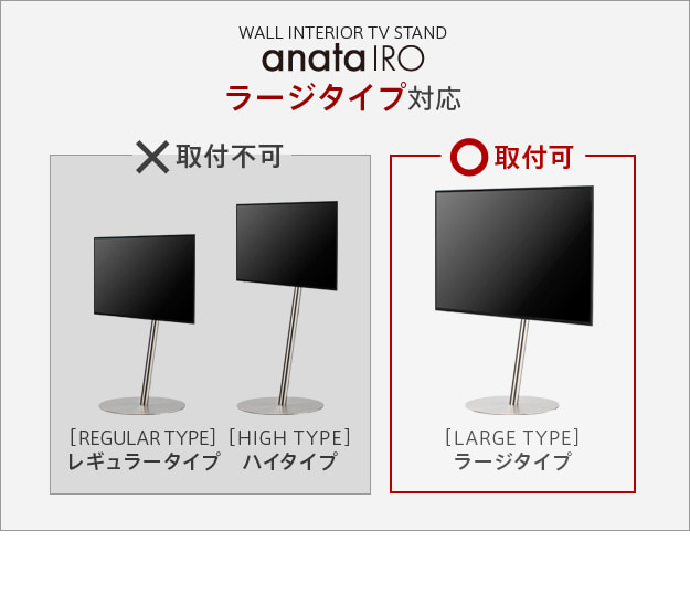 ラージタイプに対応