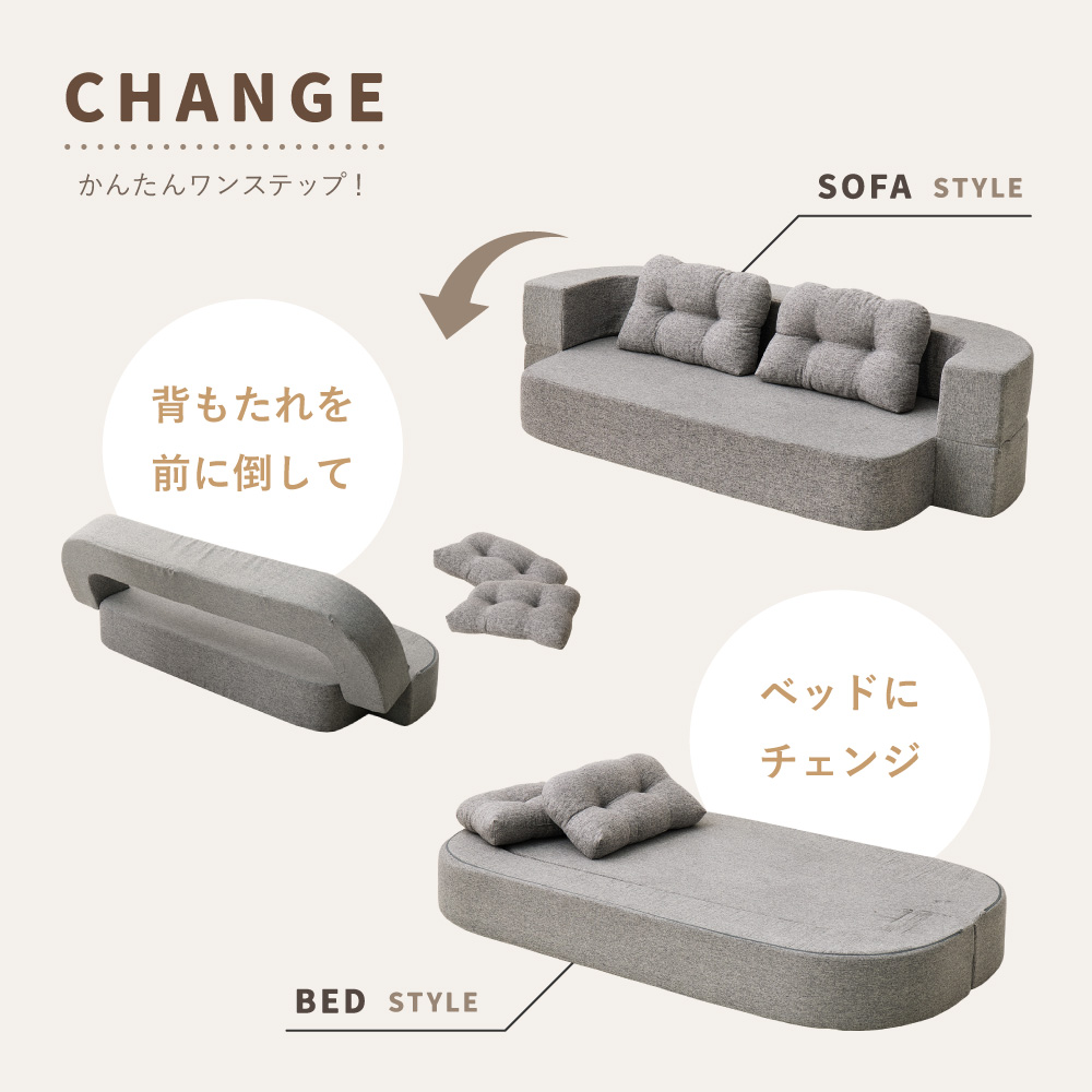 簡単ワンステップでベッドに