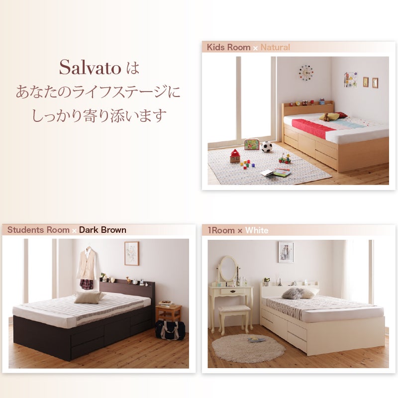 Salvatoはあなたのライフステージにしっかり寄り添います Kids Room Natural Students Room Dark Brown 1Room