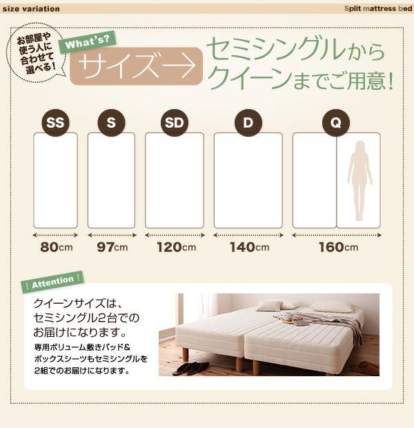 マットレスシングルベッド（分割可） 新・移動がラクラク！分割式マットレスベッド｜激安インテリア家具の