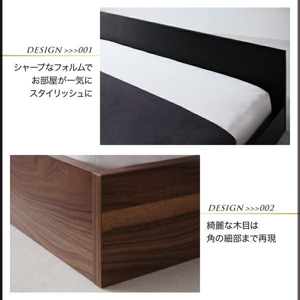 シンプルヘッドボード・フロアベッド 【llano】ジャーノ｜激安