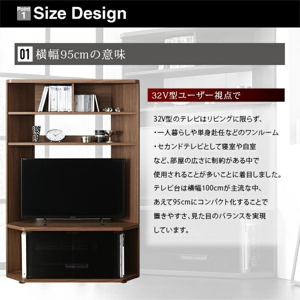 超薄型ハイタイプコーナーテレビボード 【Nova-next】ノヴァネクスト