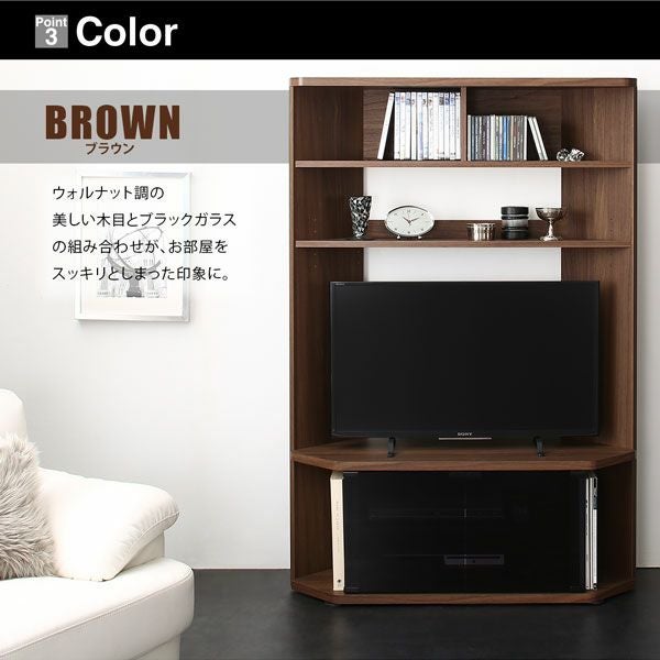 超薄型ハイタイプコーナーテレビボード 【Nova-next】ノヴァネクスト
