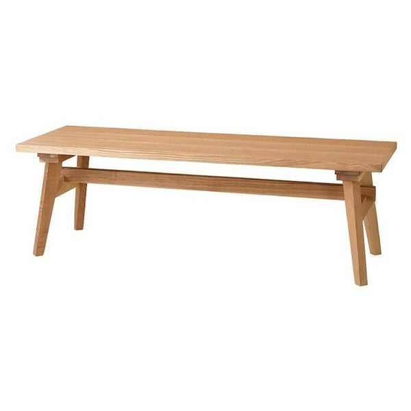 天然木北欧スタイルダイニングベンチ 【Milka】ミルカ