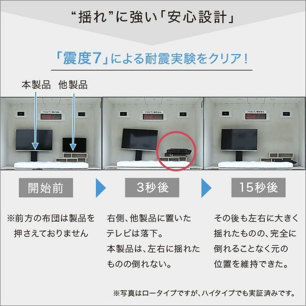 壁寄せテレビスタンド 【Fenes】フェネス 固定・ハイタイプ｜激安