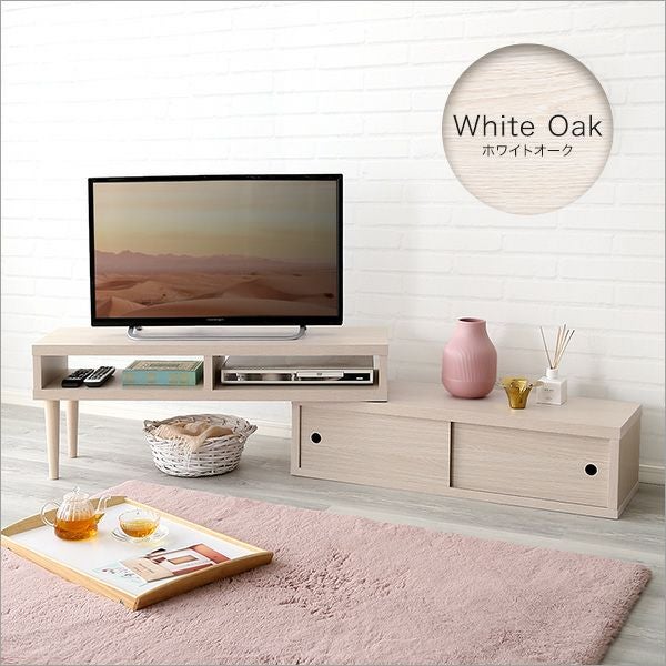完成品！伸縮式テレビ台 引き戸タイプ 【Freeo】｜激安インテリア家具