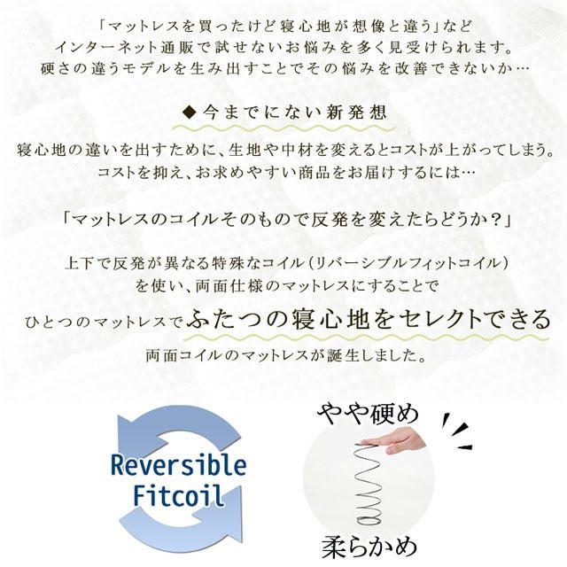 リバーシブルフィットコイル 【SELECT】セレクト ポケットコイル