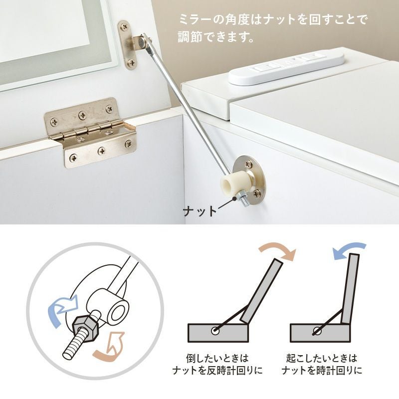 2WAY仕様！ドレッサー×デスク スツール付セット｜激安インテリア家具の