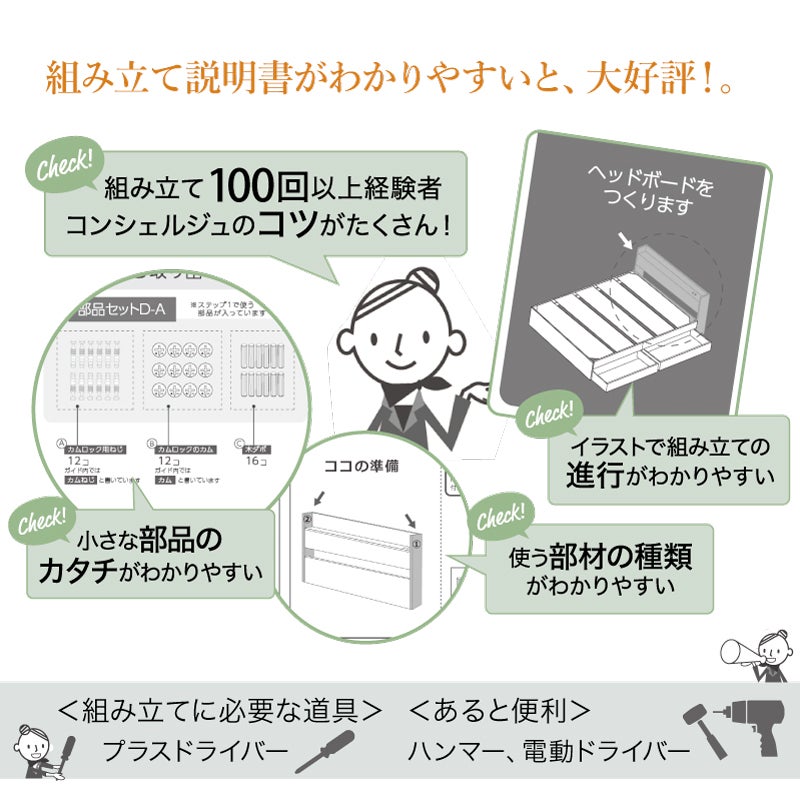 組み立ても簡単になりました