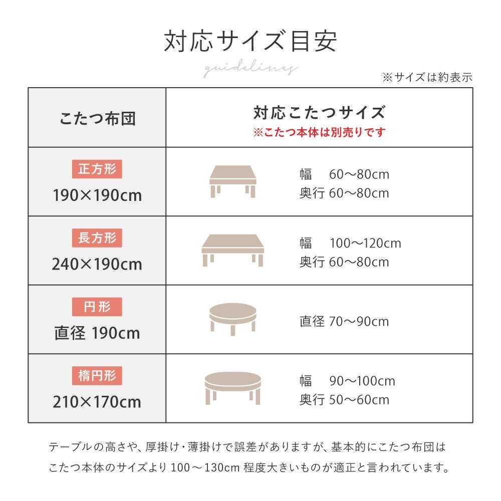 対応サイズ目安