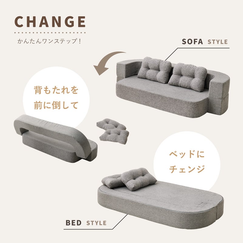 簡単ワンステップでベッドに