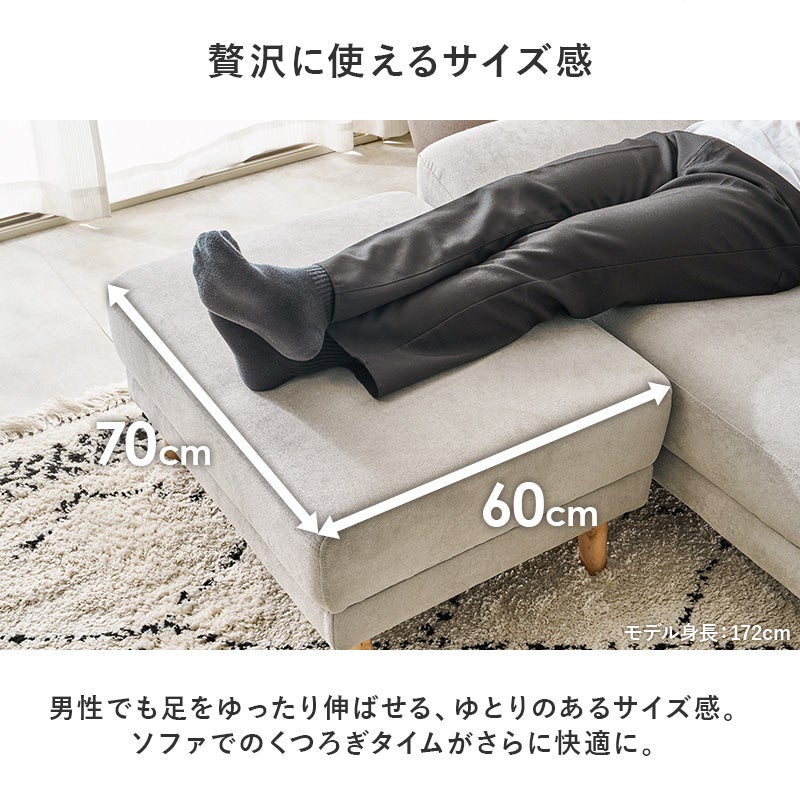 贅沢に使えるサイズ感 70cm×60cm